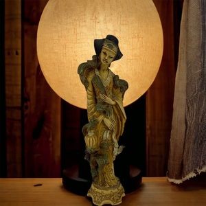 Vintage Oriental Faux Ivory Statuary of Good Luck